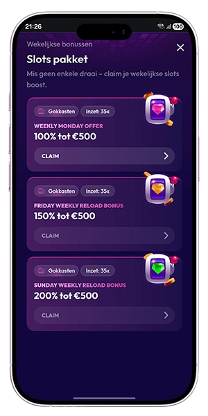 slottio welkomstbonussen